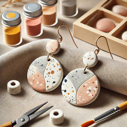 Les Boucles d’Oreilles DIY en Jesmonite et Polymère : Une Tendance Créative et Accessible
