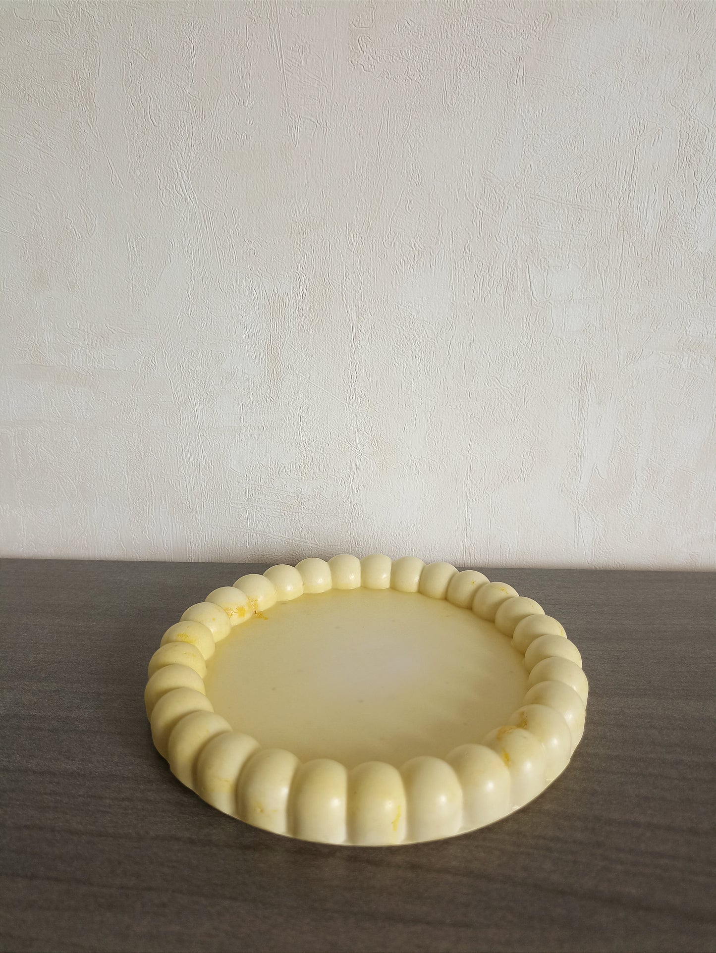 Disque motif coquillage - Jaune