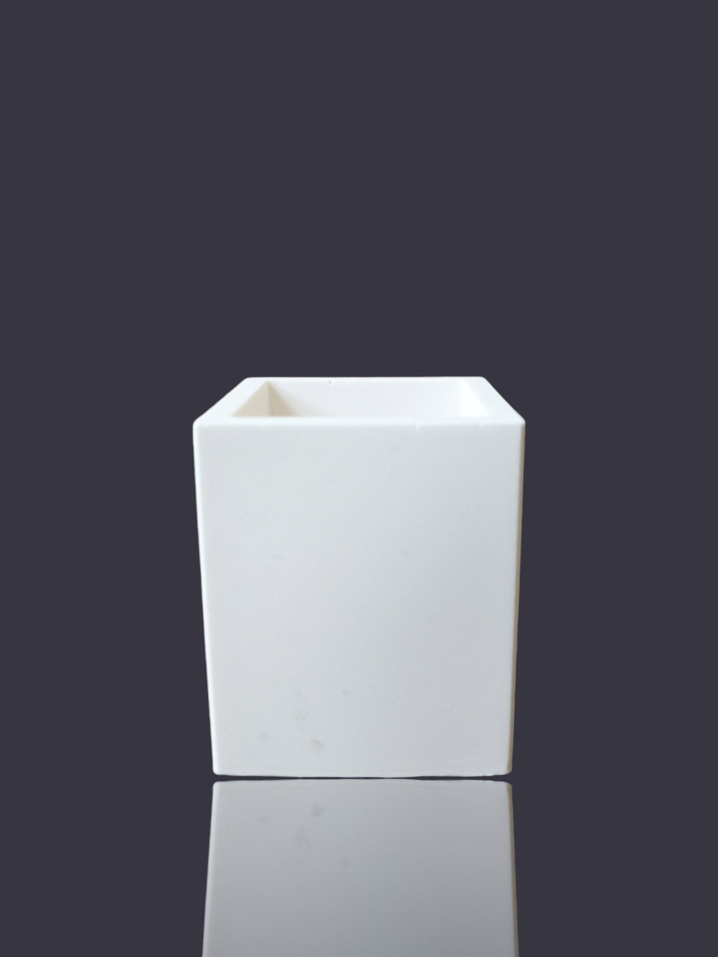 Petit pot rectangulaire - Blanc