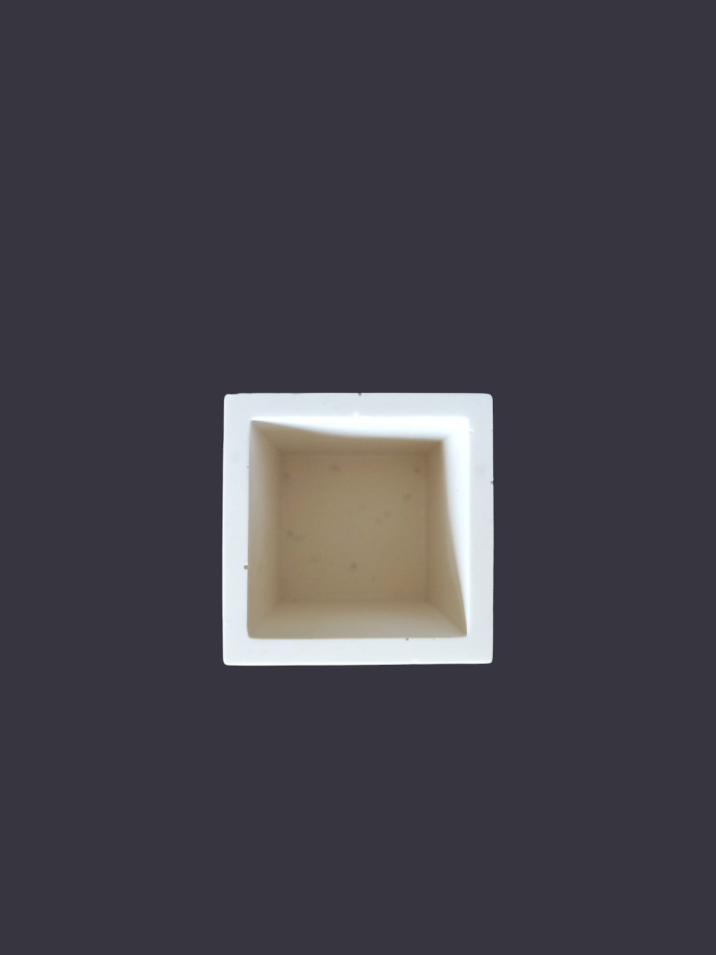 Petit pot rectangulaire - Blanc