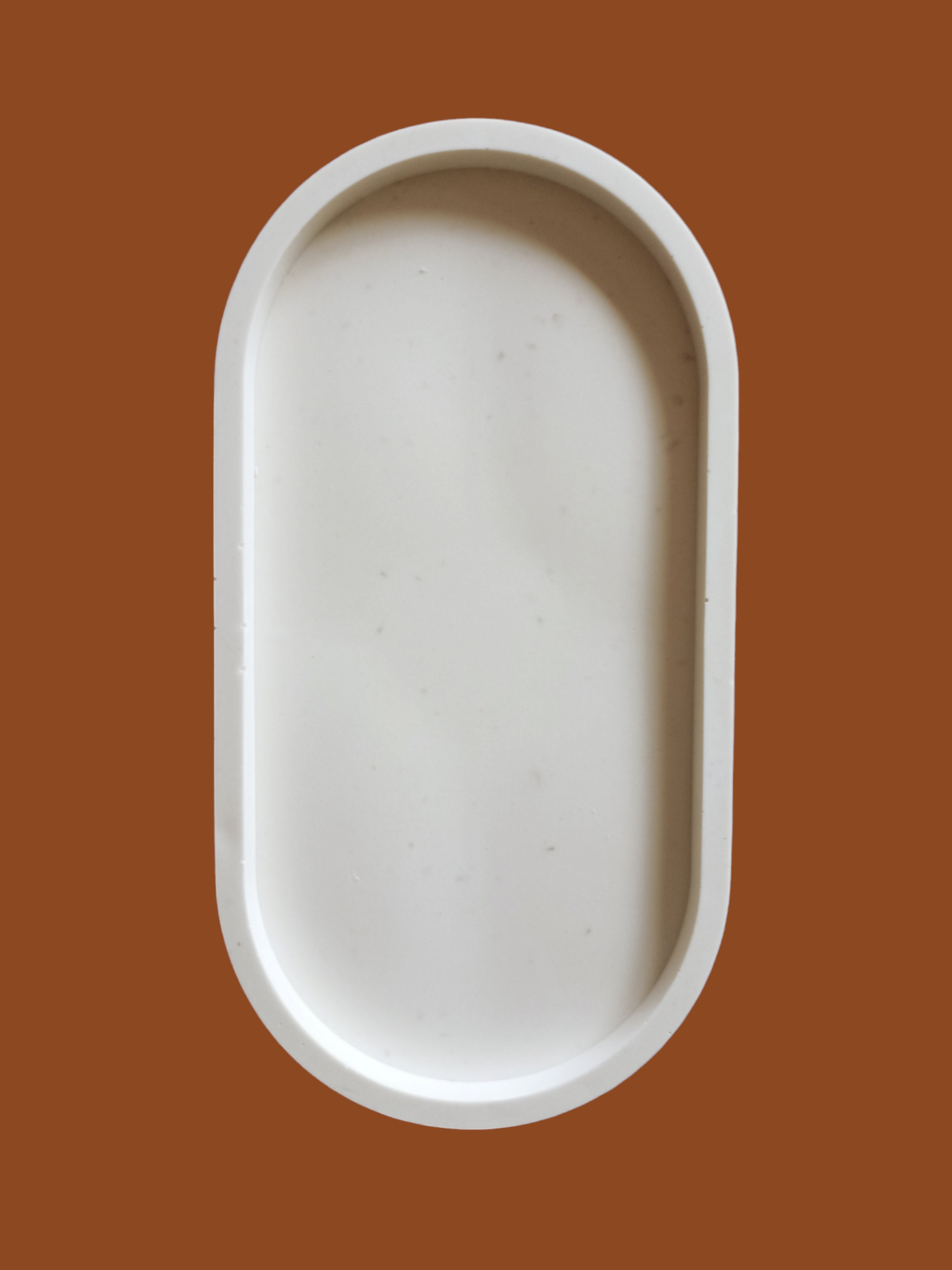 Plateau jesmonite blanc