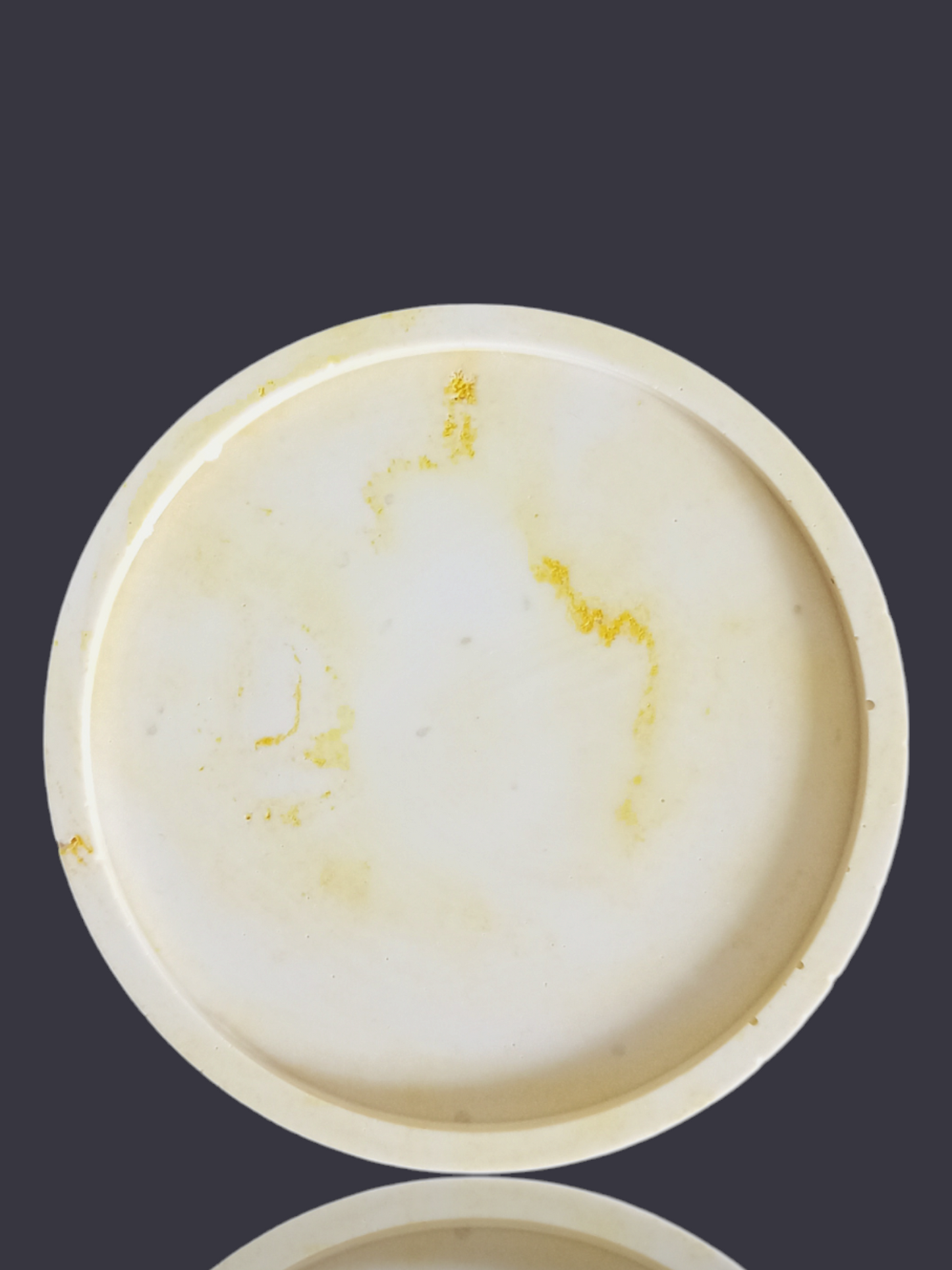 Disque en Jesmonite - Jaune