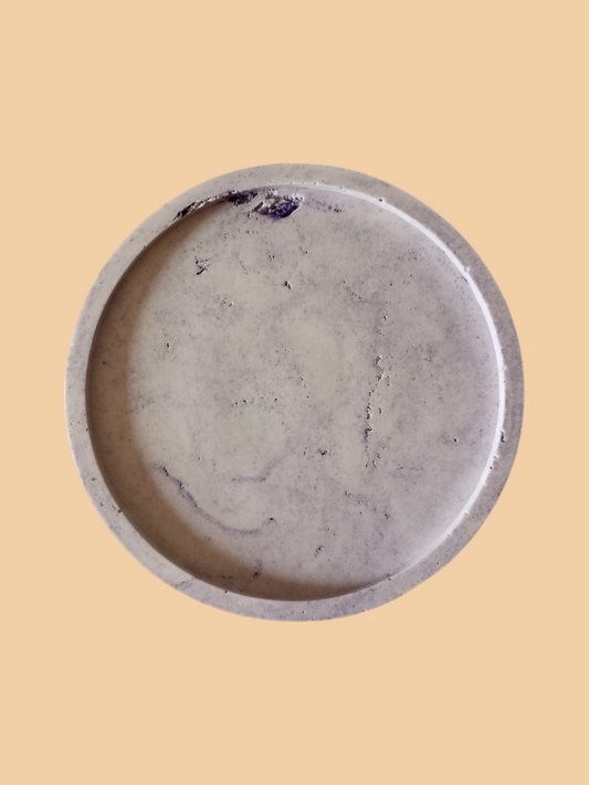 Disque en Jesmonite - Violet